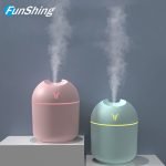 FunShing 250ml Mini Air Humidifier Purifier Car USB Aroma Essential Oil Diffuser Led Light Ultrasonic Mist Maker Home Appliance